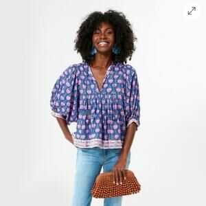 SAYLOR Multi Blue Jesy Blouse